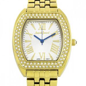 NEW Women's AUGUSTE JACCARD Gold Tone Crystal Bezel Dress Luxury Watch 1504A